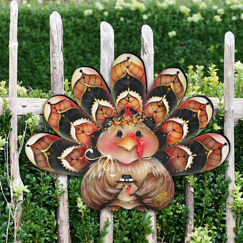 Be Thankful Turkey Sitter Door Decor by Jamie Mills-Price - Thanksgiving Halloween Decor - 8457702H