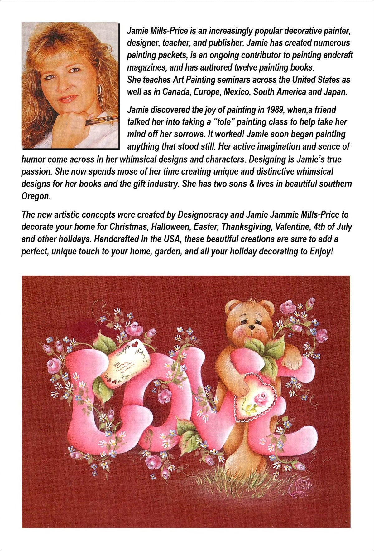 Gnome Girl Bunny Easter Door Decor by Jamie Mills-Price - Easter Spring Decor - 8457610H
