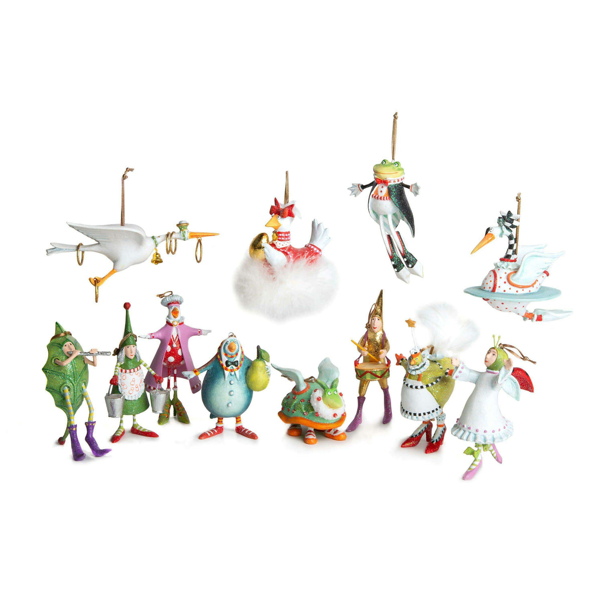 12 Days MINI Ornament by Patience Brewster — Ten Lords a-Leaping