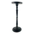 Vibhsa Pillar Candle Holder | Matte Black, 11.5"H, Fits 3.5" Candles