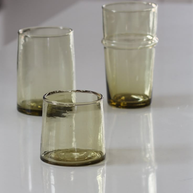 Hand-Blown Green Glass Tumbler | 6 oz