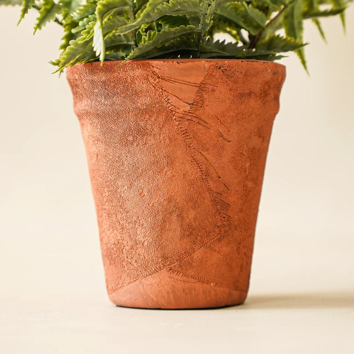 Faux Fern in Terracotta Pot