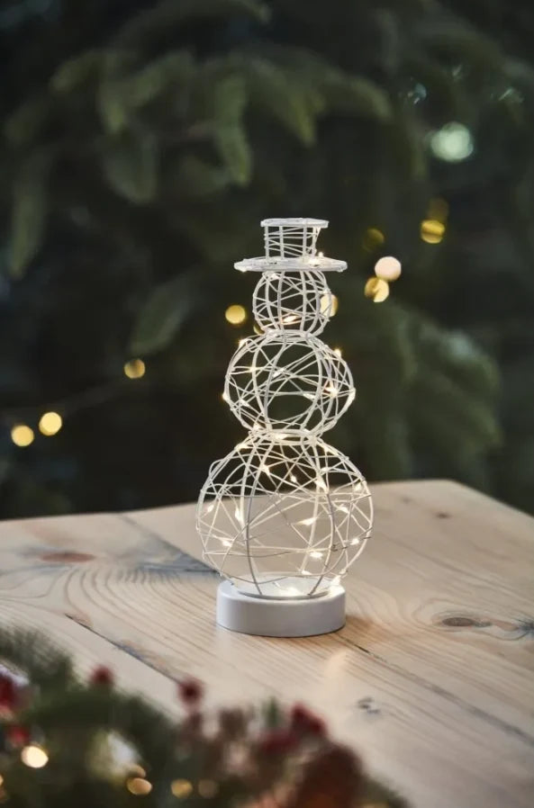 LED Fairy Light Tabletop Snowman