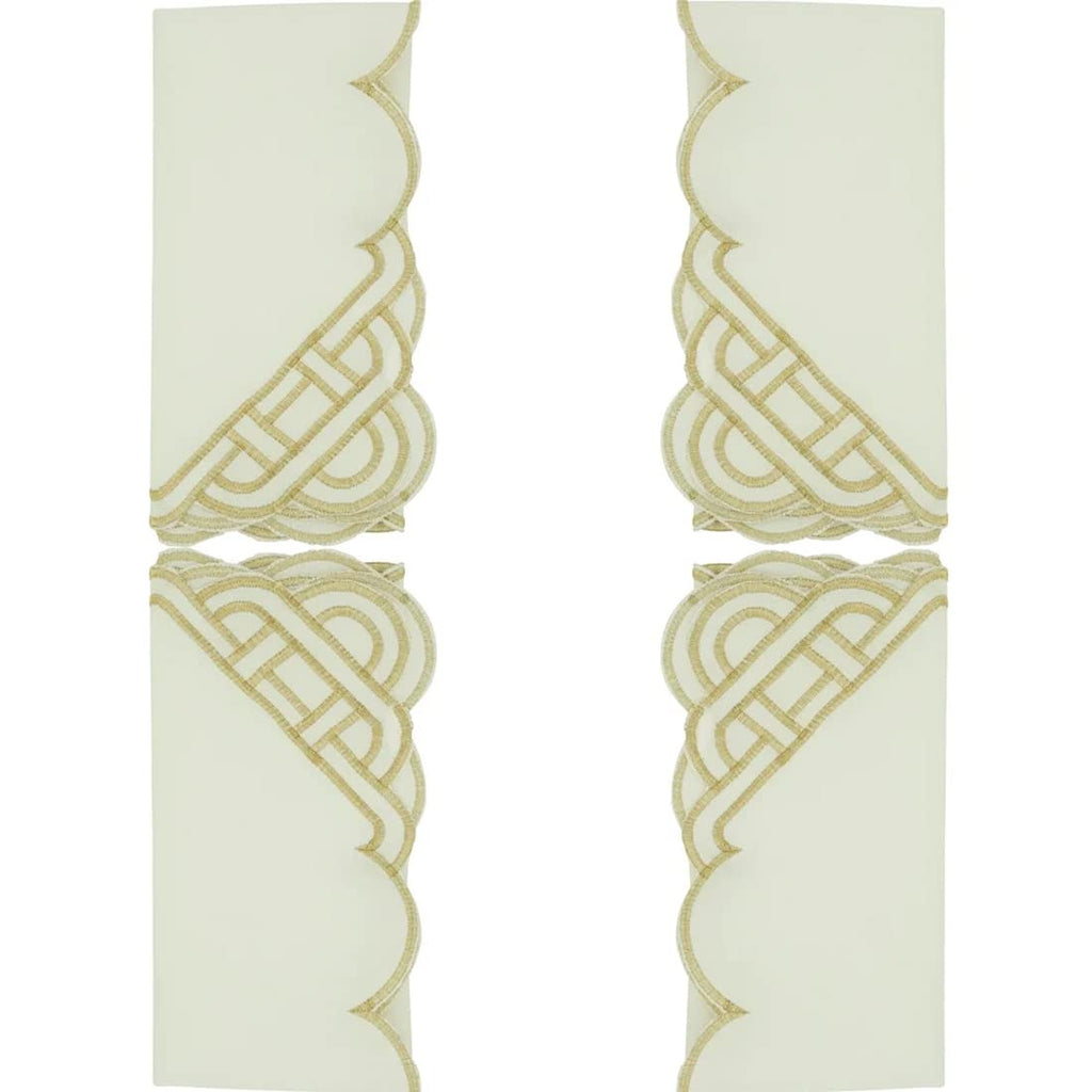 Fennco Styles Braid Emroidered Metallic Border Table Runner 16" W x 54" L - Silver Table Cover for Home Décor, Everyday Use, Christmas, Banquets and Special Events