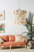 96 LED 6 Strand Curtain Light (Warm White) - Battery Operated
