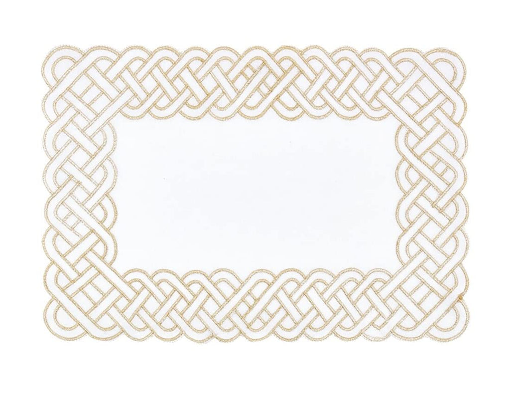 Fennco Styles Braid Emroidered Metallic Border Table Runner 16" W x 54" L - Silver Table Cover for Home Décor, Everyday Use, Christmas, Banquets and Special Events