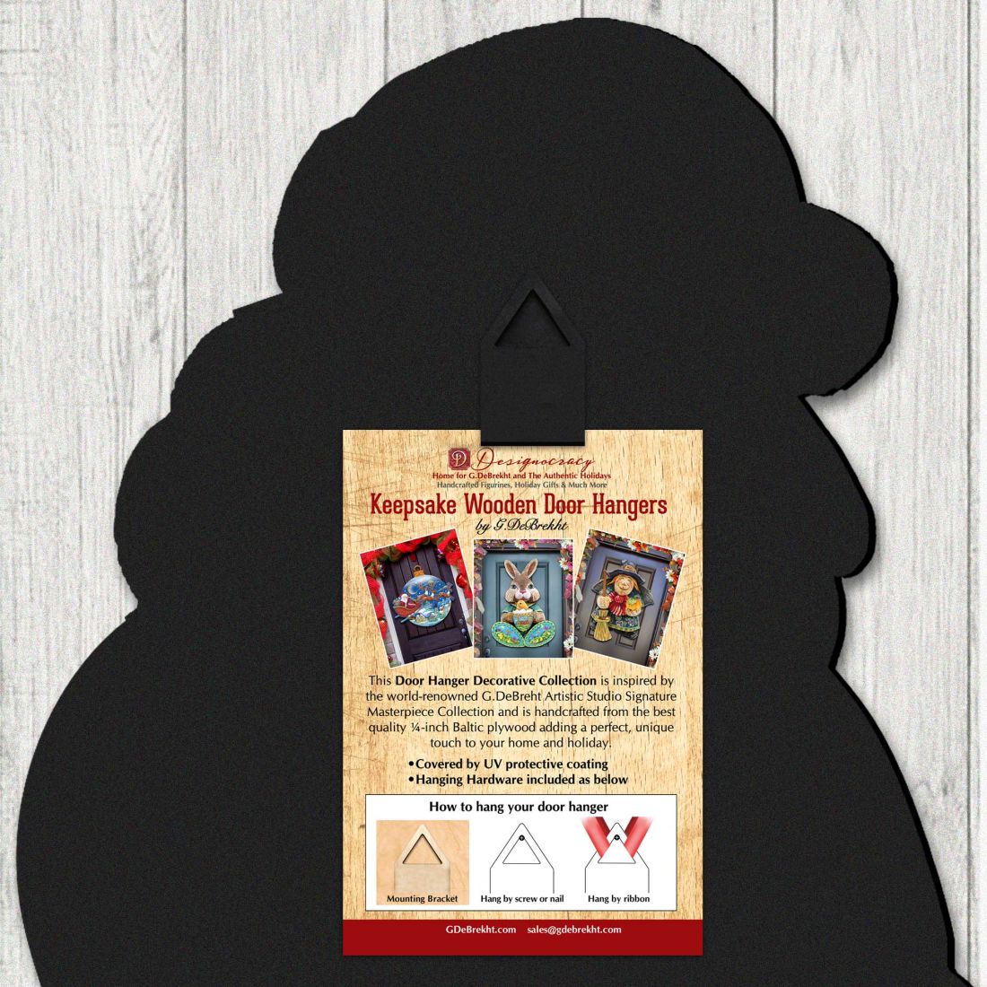 Gnome Girl Bunny Easter Door Decor by Jamie Mills-Price - Easter Spring Decor - 8457610H