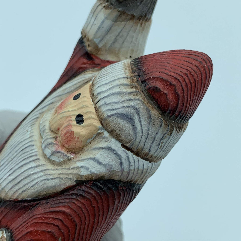 Wood Sculpture Home Decor Wood Statue Wood Figurines Room Decor Hand Carved Wild Animals (Santa Carry Box)