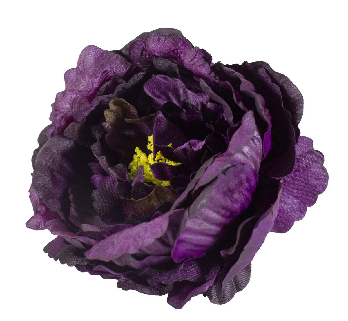 Fennco Styles Handmade Peony Napkin Rings, Set of 4 - Violet Flower Decorative Napkin Holders for Home, Dining Table, Banquet, Family Gathering, Holiday and Special Occasion