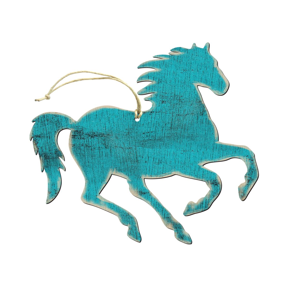 Running Horse Wooden Rustic Ornaments Set of 3 99156