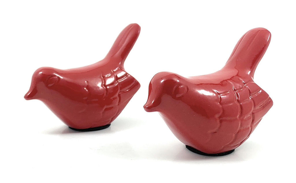Vibhsa Birds of Health and Happiness Set of 2 (Red)