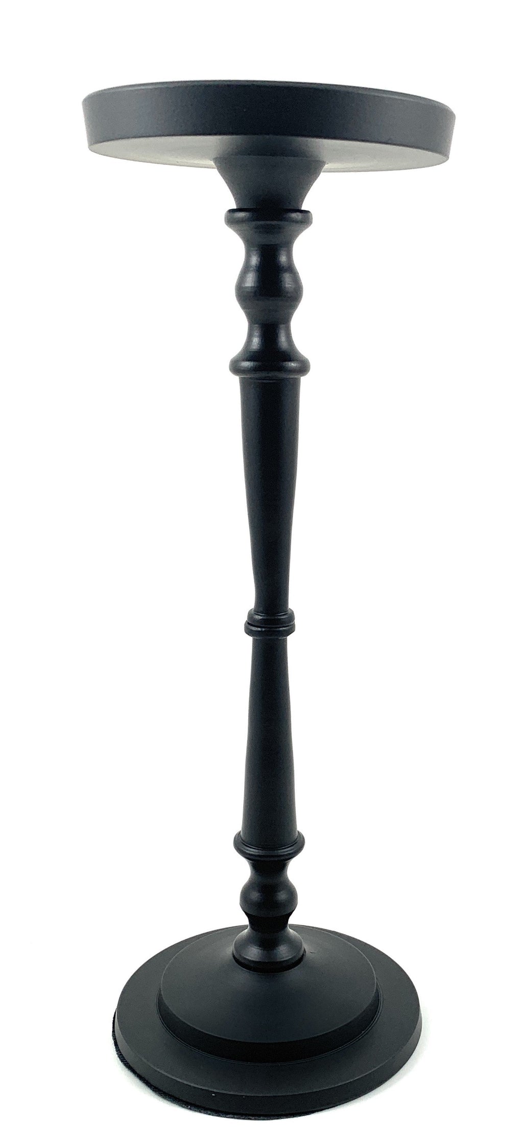 Vibhsa Pillar Candle Holder | Matte Black, 11.5"H, Fits 3.5" Candles