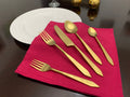 Vibhsa Flatware set of 20 Pieces Gold Stainless Taj Look