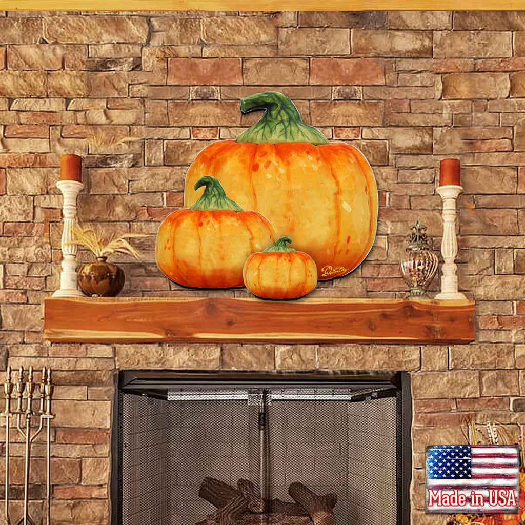 Stacking Pumpkins Halloween Door Decor by G. DeBrekht - Thanksgiving Halloween Decor - 8158414-2H