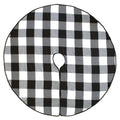 Fennco Styles Red Buffalo Check Plaid Cotton 6" x 18" Christmas Stocking for Home, Holiday, Christmas Tree and Wall Décor