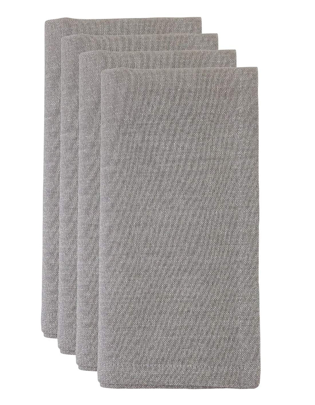 Fennco Styles Shimmer Metallic Cotton Table Runner 16" W x 72" L - Silver Table Cover for Home Décor, Dining Table, Banquet, Family Gathering, Holiday, and Special Occasion