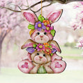 Rustic Bunny Ornaments - Easter Spring Decoration - Easter Gift by J. Mills-Price - 8652832