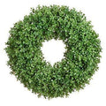 21" Green Boxwood Wreath – Artificial Boxwood Wreath