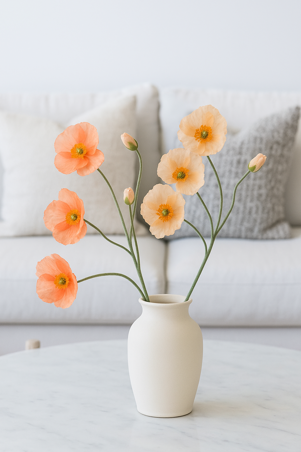 Faux Poppy Flower Pick | 2 Colors
