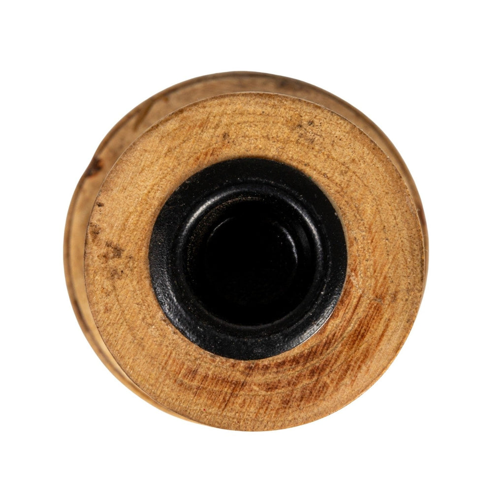 Hand-Carved Mango Wood Taper Candle Holder | 2 Sizes