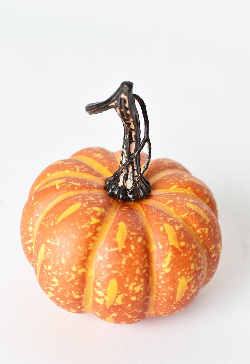 Short Faux Orange Pumpkin