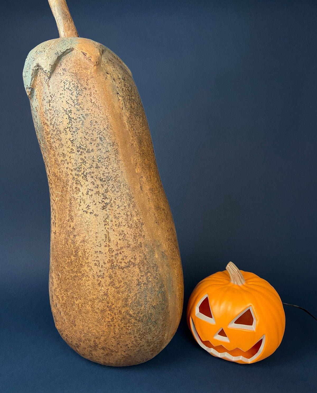 Extra-Large Concrete-Look Gourd, 34"
