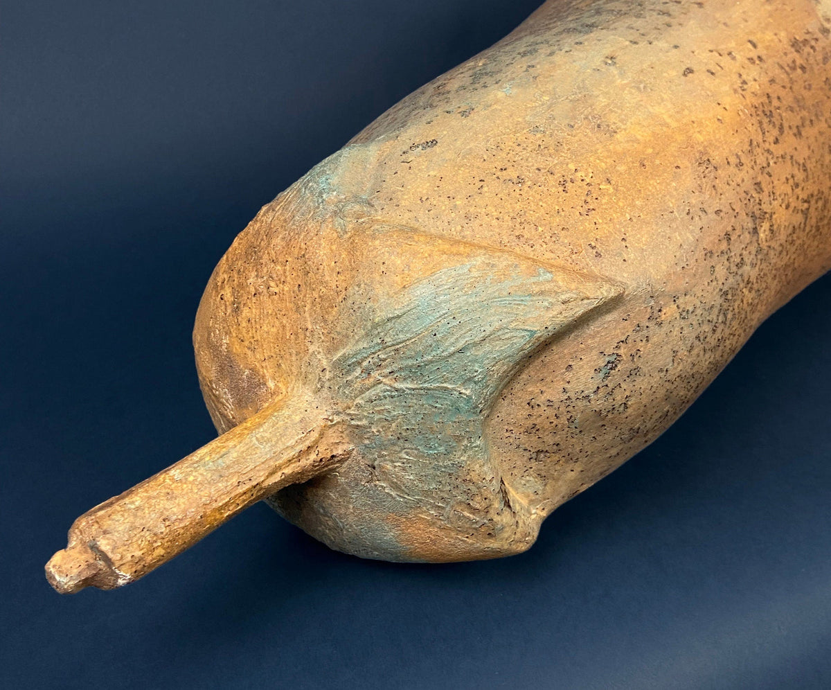 Extra-Large Concrete-Look Gourd, 34"