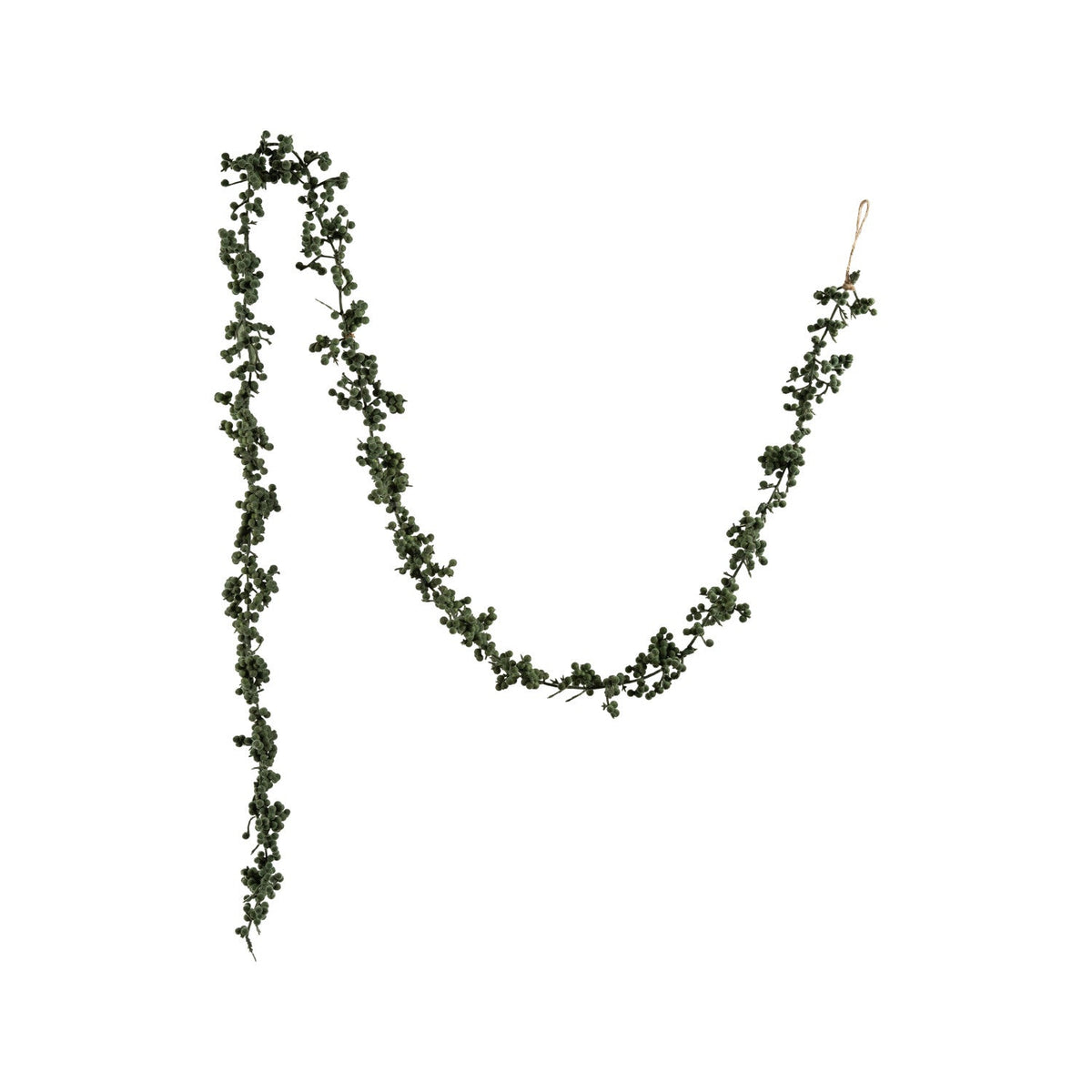72" Green Flocked Foam Ball Garland – Christmas & Holiday Decor