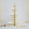 Ivory Handmade Recycled Paper Honeycomb Christmas Tree – 18"