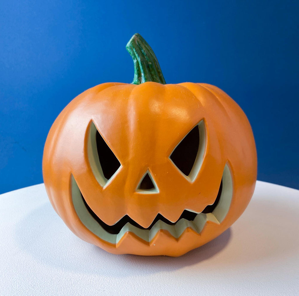 Lighted Grinning Pumpkin Lantern