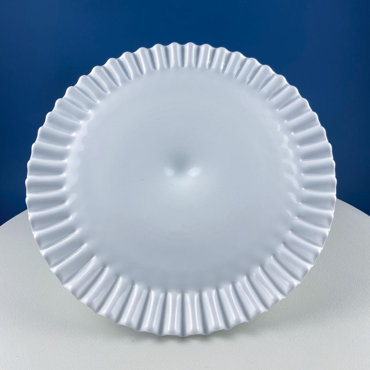 Hobnail Milk Glass Cake Stand, 13"