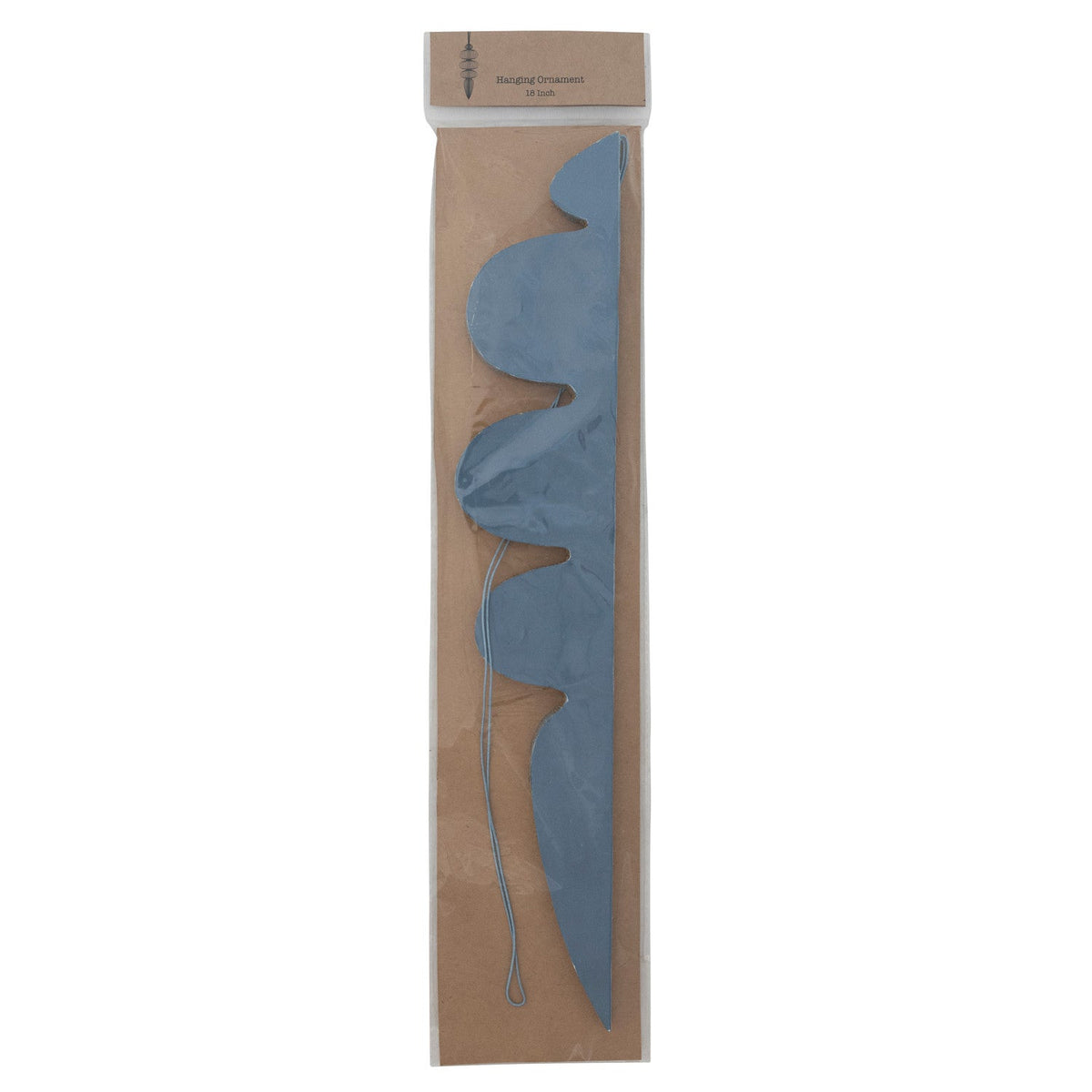 Blue Handmade Recycled Paper Honeycomb Finial Ornament with Gold Glitter – 2 Sizes