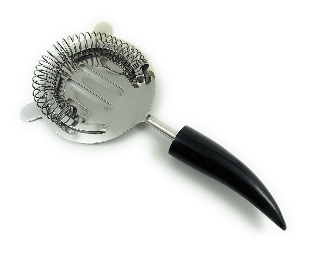 Vibhsa 4-Piece Bar Tools Kit | Black Horn Resin Handle, Stainless Steel, Gift Box