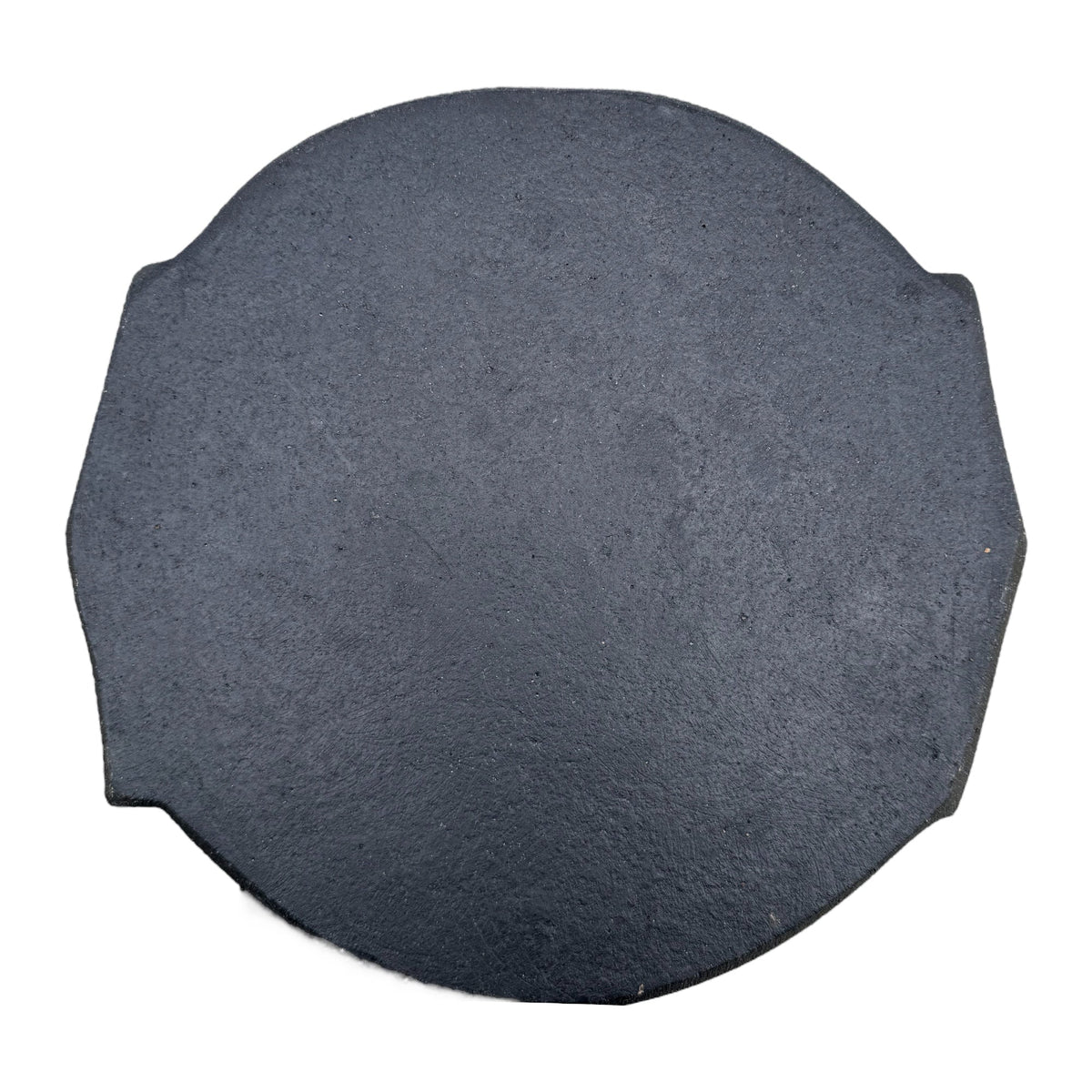 Vintage Hand-Carved Stone Village Plate