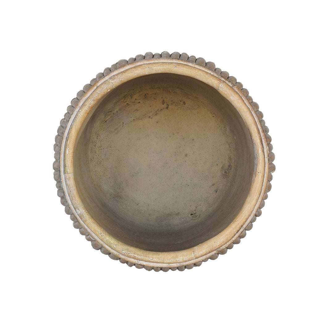 Concrete Faux Rattan Textured Planter | 3 Sizes