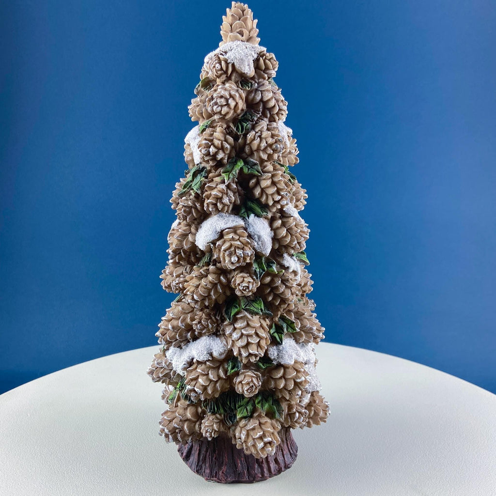 14.5" Pine Cone Tree for a Christmas Village