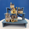 Miniature Village Houses, Set of 5