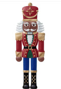 12" Metal Embossed Hanger: Dark Skin Nutcracker