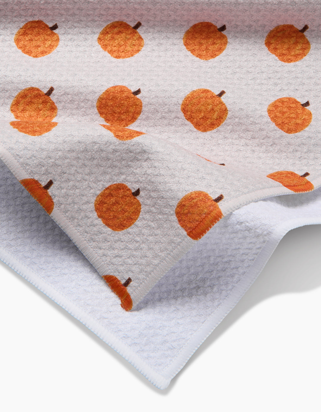 Pumpkin Patchwork Geometry Tea Towel