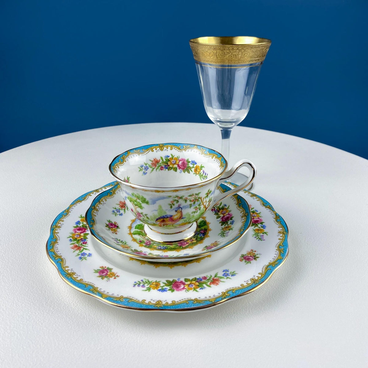 Royal Albert Chelsea Bird Tea Trio