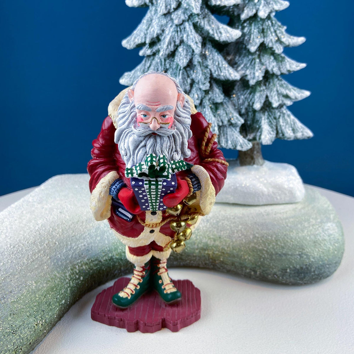 Department 56 Jolly Old Elf Santa with Gifts & Bells
