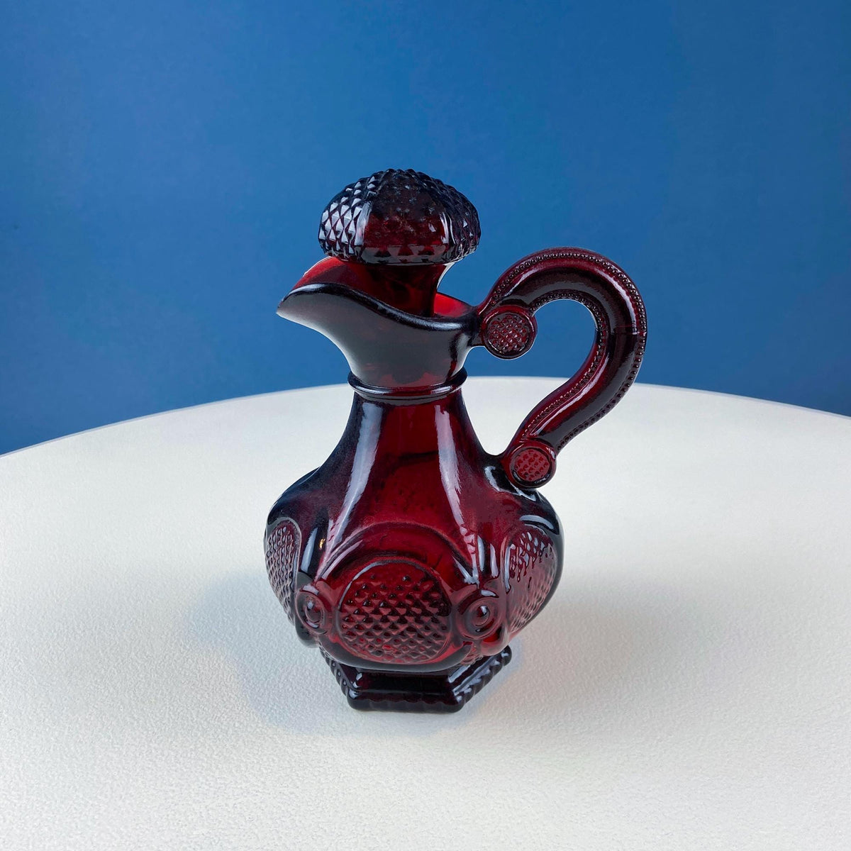 Avon Cape Cod Ruby Red Oil & Vinegar Bottle