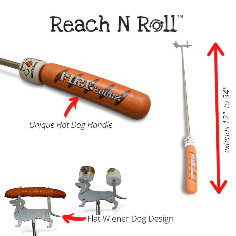 Telescoping Weiner Dog S'mores Roasting Stick
