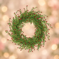 24" Boxwood Berry Wreath