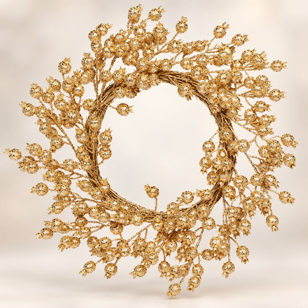 24" Glitter Berry Wreath