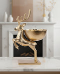23"H Jumping Deer Bowl