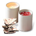 Peppermint Bark Natural Crock Candle