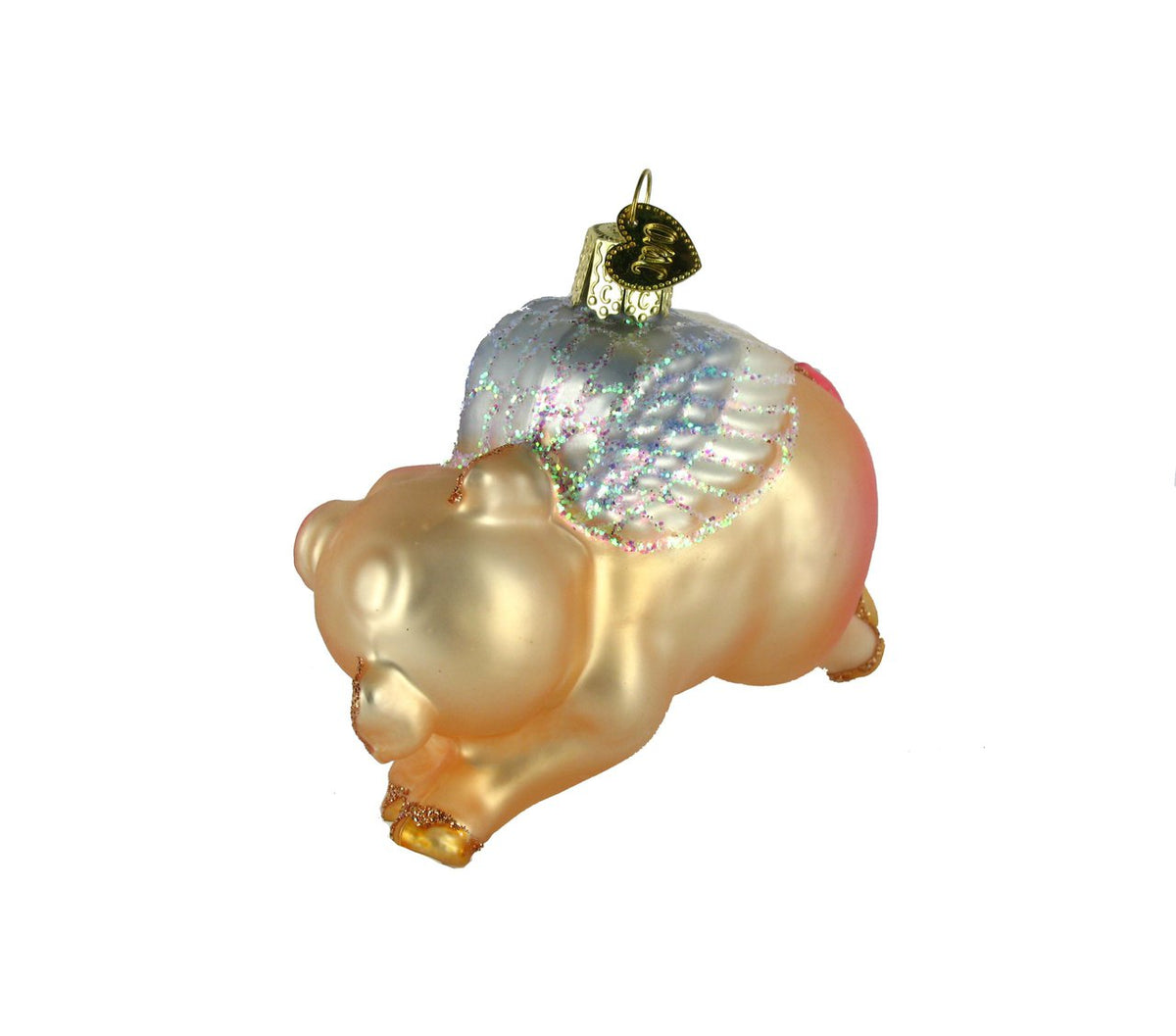 Old World Christmas Flying Pig Glass Blown Ornament