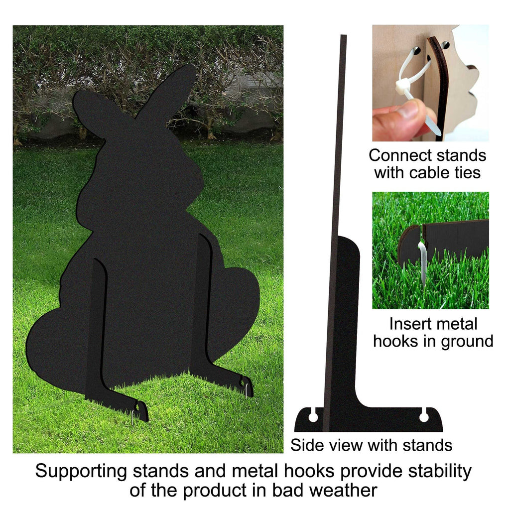 Easter Bunny Decor - Stacking Bunny Set of 2 Family Yard Sign by Jamie Mills-Price - Easter Spring Decor - 8154430F-S2-MP