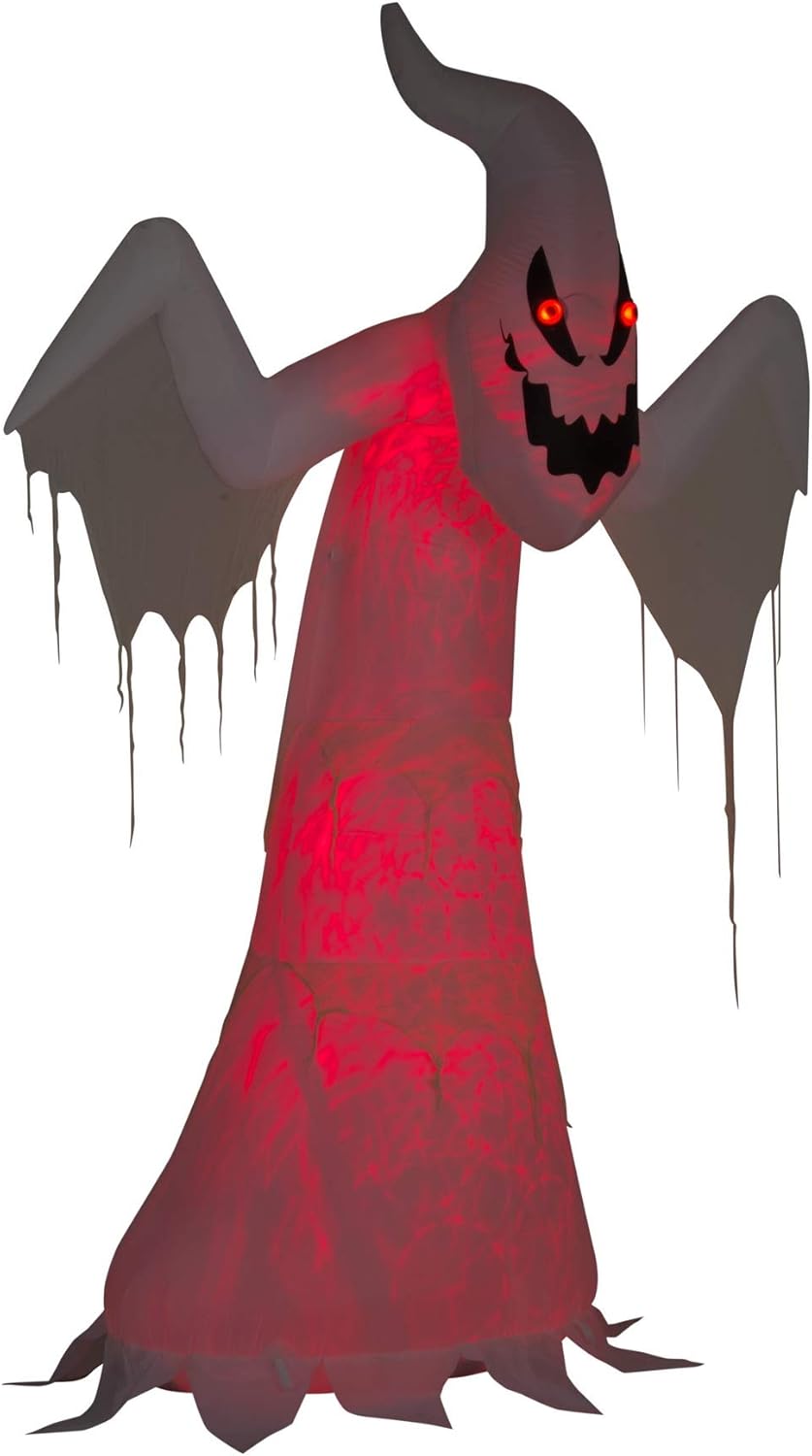 10 Foot LED Light-up Self-Inflating Ghost